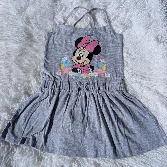 Disney Other - Grey Minnie Mouse Summer Dress – Girls Casual Disney Outfit 3T, 4T ,5T 7/8